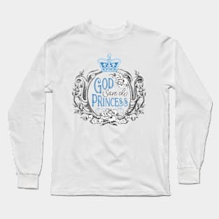 God Save the Princess of Wales Vintage Crown Long Sleeve T-Shirt